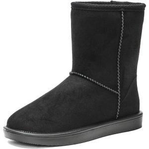 DKSUKO Women’s Classic Waterproof Snow Boots Winter Boots(Black)