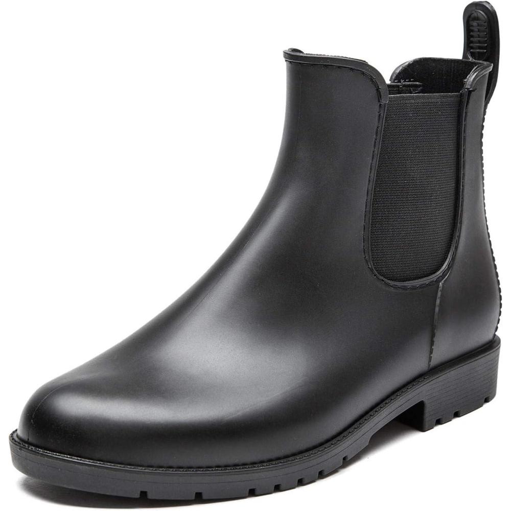 imageDKSUKO Snow Womens Warm Chelsea Ankle Winter Rain Boots Waterproof Chevonne BootDark