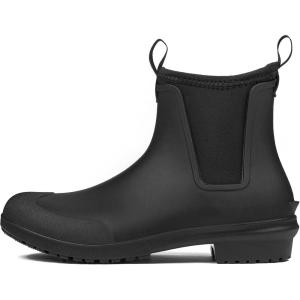 DKSUKO Ankle Rain Boots for Women Waterproof Short Rain Shoes Chelsea Rain Booties Rubber Garden Shoes Winter Snow Boots for Hiking Outdoor Work